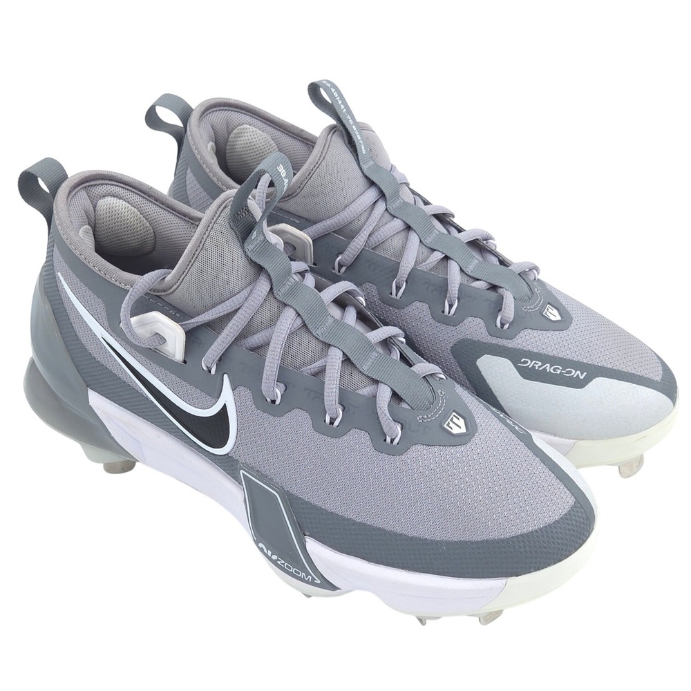 Nike Zoom Trout 9 Elite Baseball Cleats Men 7.5 Gray White Air Cushion Metal NEW